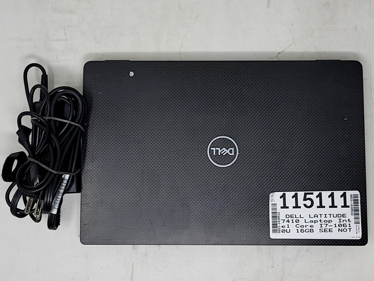DELL LATITUDE 7410 Laptop Intel I7-10610U 16GB 256GB SEE NOTES