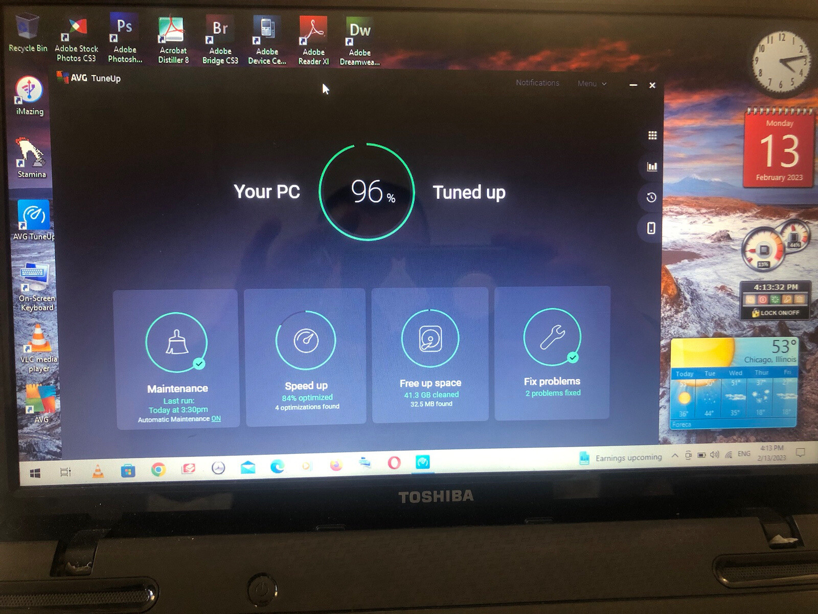 Toshiba L655-S5105 INTEL i3-M370 CPU | 8GB RAM 500gb HD WIN 10 HOME 15.6” + more