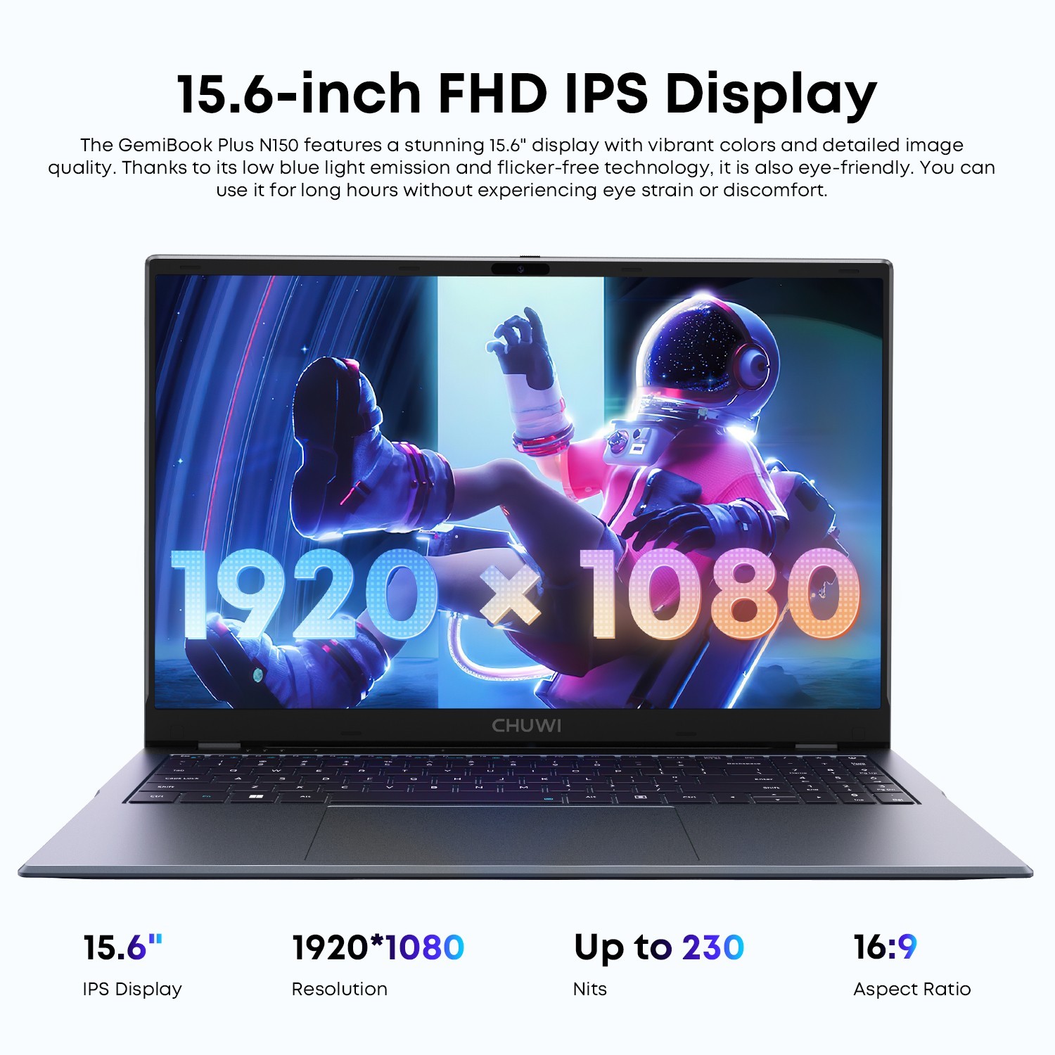 CHUWI GemiBook X Pro/Plus 14.1/15.6″ Laptop Intel N100/N150 8/16GB RAM 256/512GB