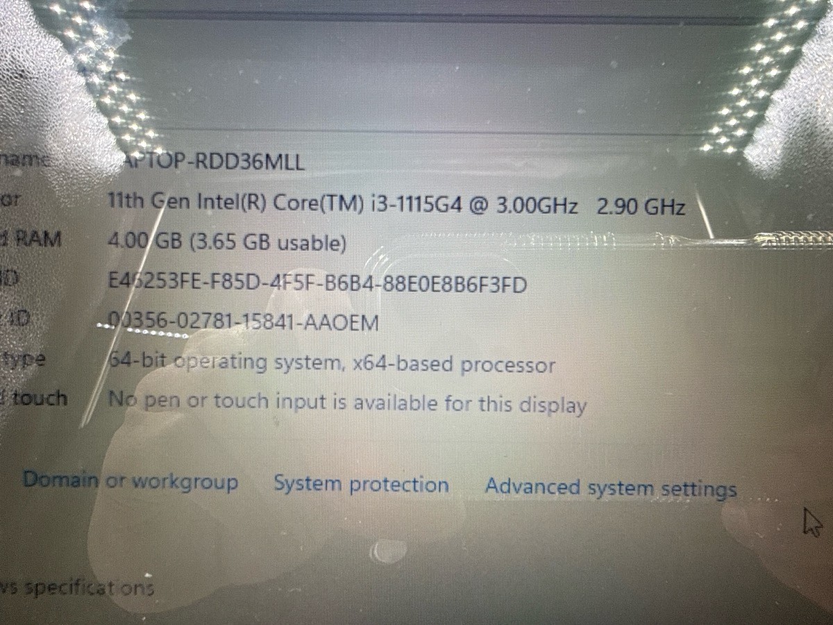 HP 14-DQ2XXX 14? Laptop Intel i3 1115G4 8GB RAM 119GB SSD Windows 11 (MI1075771)