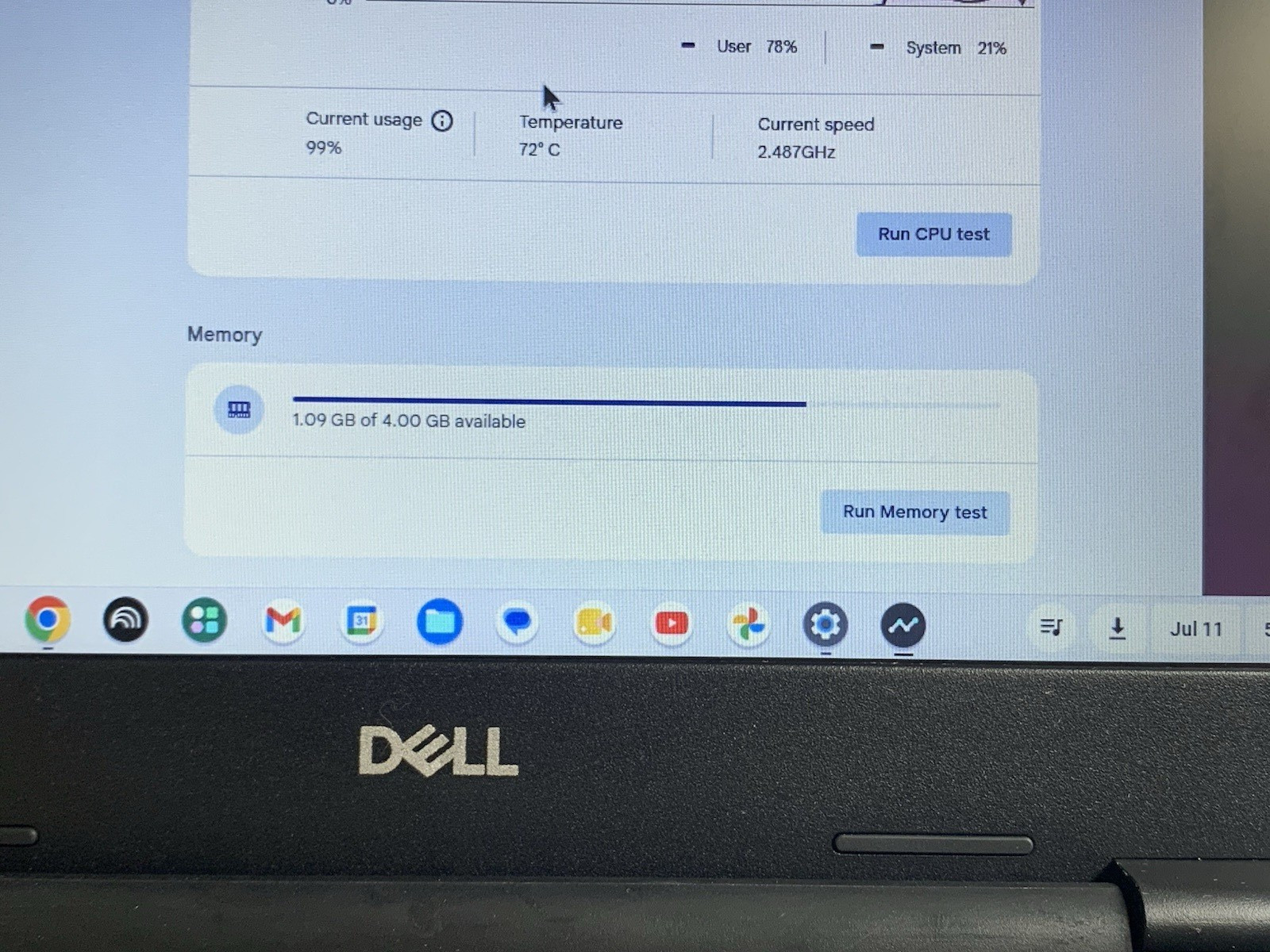 Dell 3100 ChromeBook Laptop / 4GB DDR4 / 32GB SSD / USB C / TESTED WORKING READY