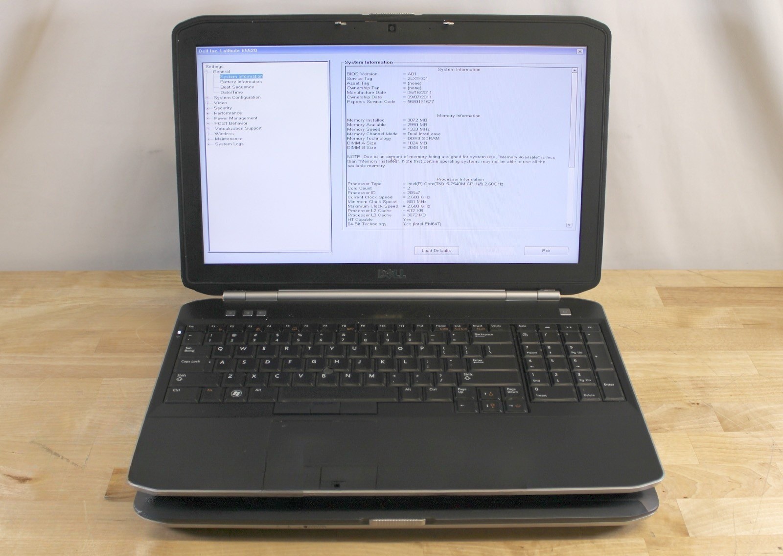 Lot of 2 Dell Latitude E5520 i5-2540M 2.60GHz 3GB RAM No Drive