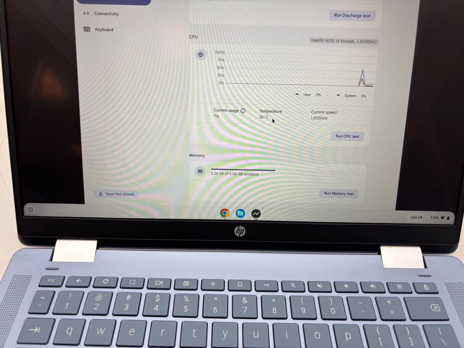 HP Chromebook x360 14b-cd0130wm 14″ 64 GB eMMC 4 GB RAM Intel N100 ChromeOS