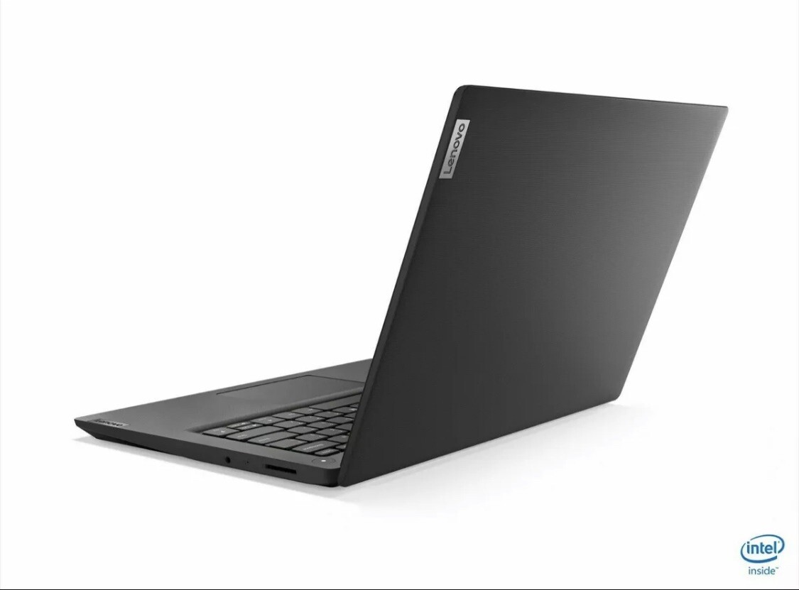 NEW Lenovo IdeaPad 3 14″ HD Pentium Gold 4GB RAM 128GB SSD Windows 10 Black