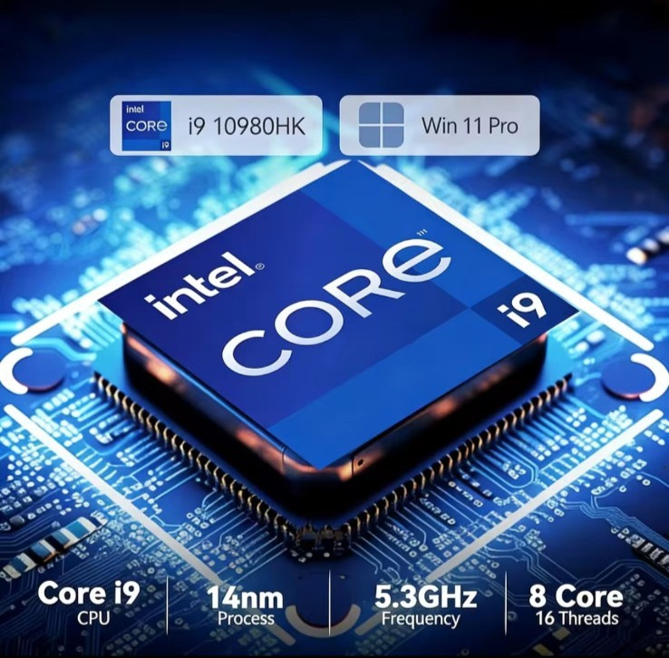 2026 Intel Core i9-10980HK Laptop 16GB RAM 2TB SSD 15.6″ FHD Win 11 Pro