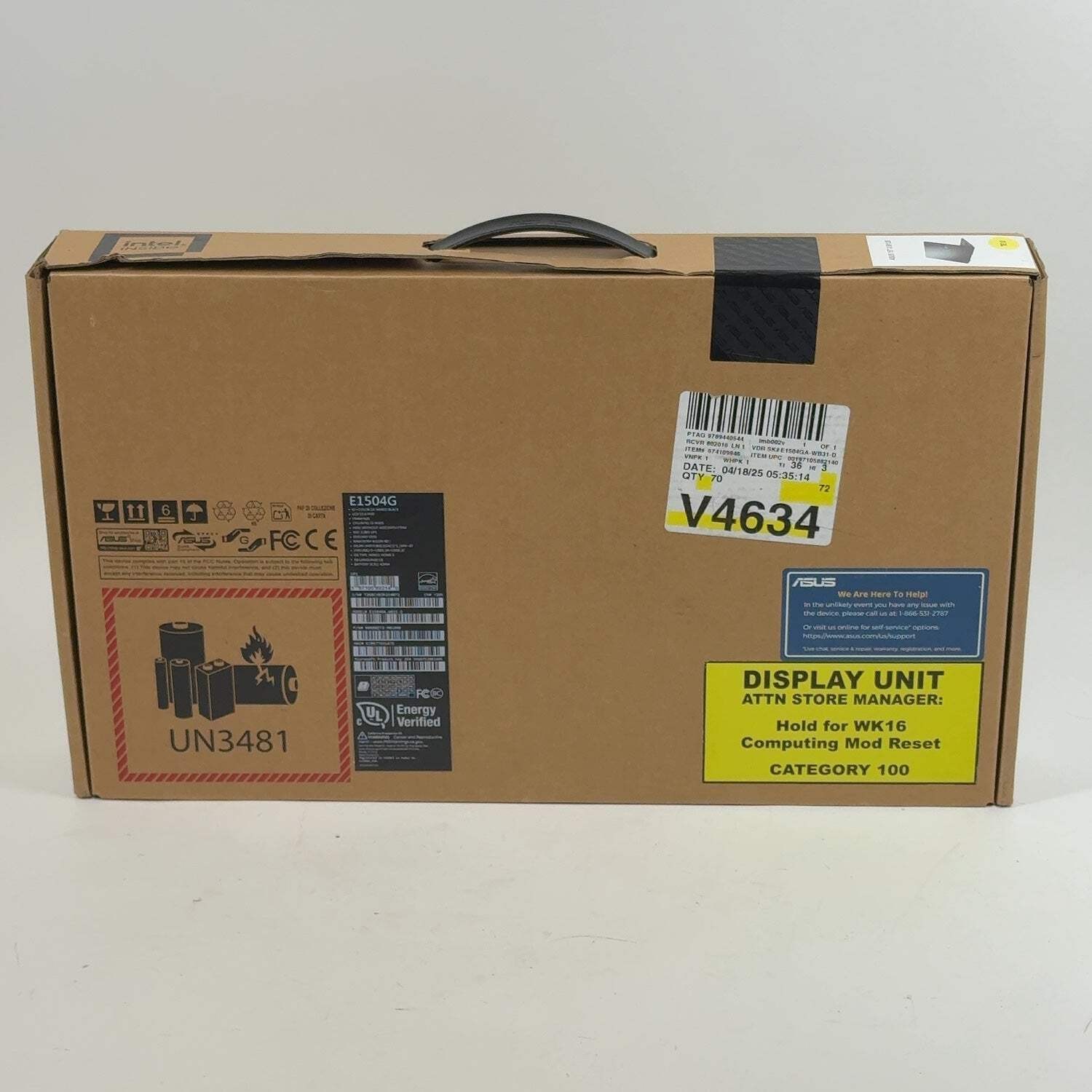 New Asus Vivobook Go 15 E1504G 15.6″ i3-N305 1.8GHz 8GB RAM 128GB SSD