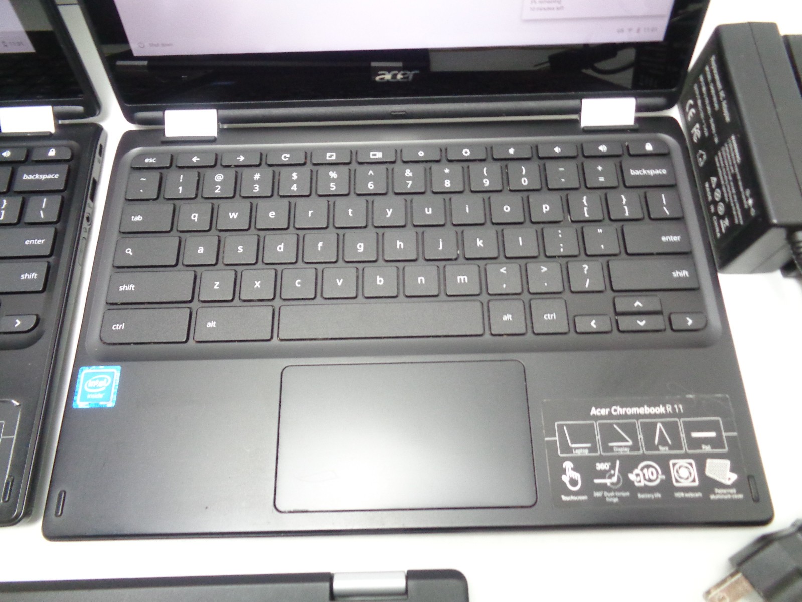 Lot of 3 Acer R11 C738T 2-in-1 Chromebook Laptop Tablet Touchscreen with Charger