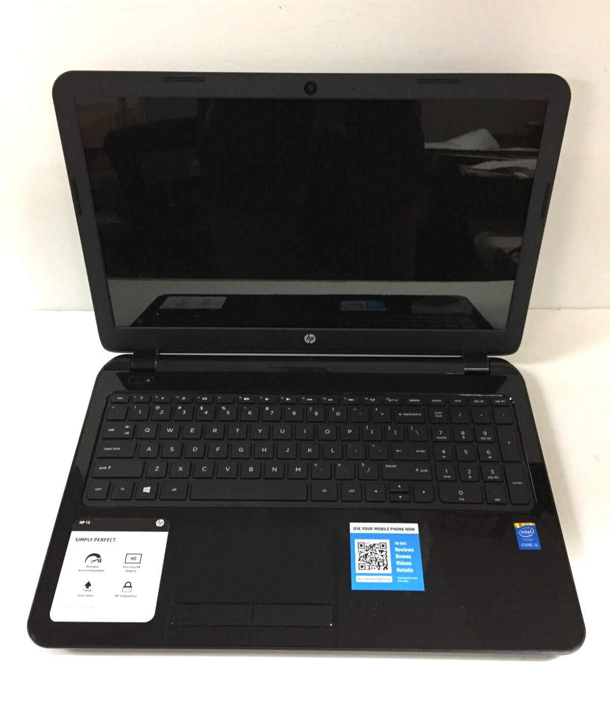 *Bad Battery* HP 15-r210dx 15.6″ Laptop/i5-5200U/6GB RAM/750GB HDD/Win8.1, Black