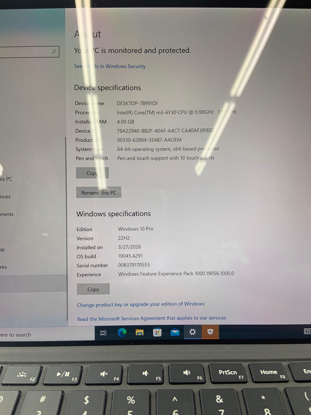 Microsoft Surface Pro 8 1724 13″ m3-6Y30 1.5GHz 4GB RAM 256GB SSD