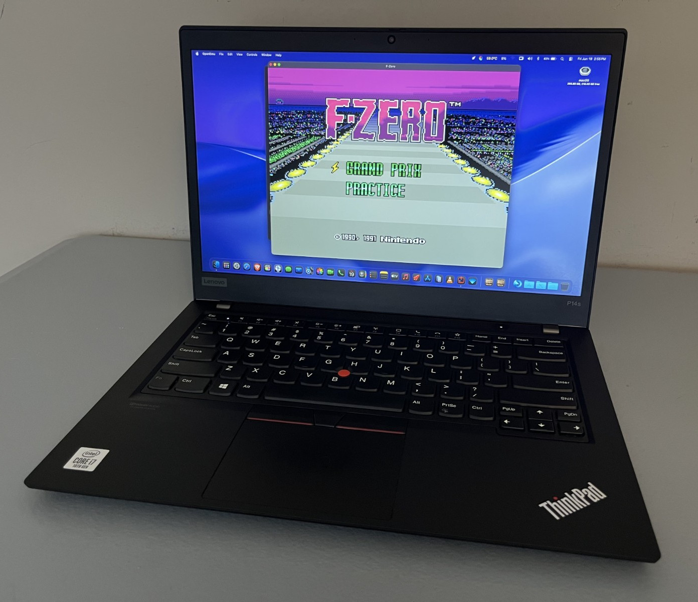  Lenovo ThinkPad P14s Gen 1 Intel i7-10510U 8GB RAM 256GB NVMe macOS 26 Tahoe
