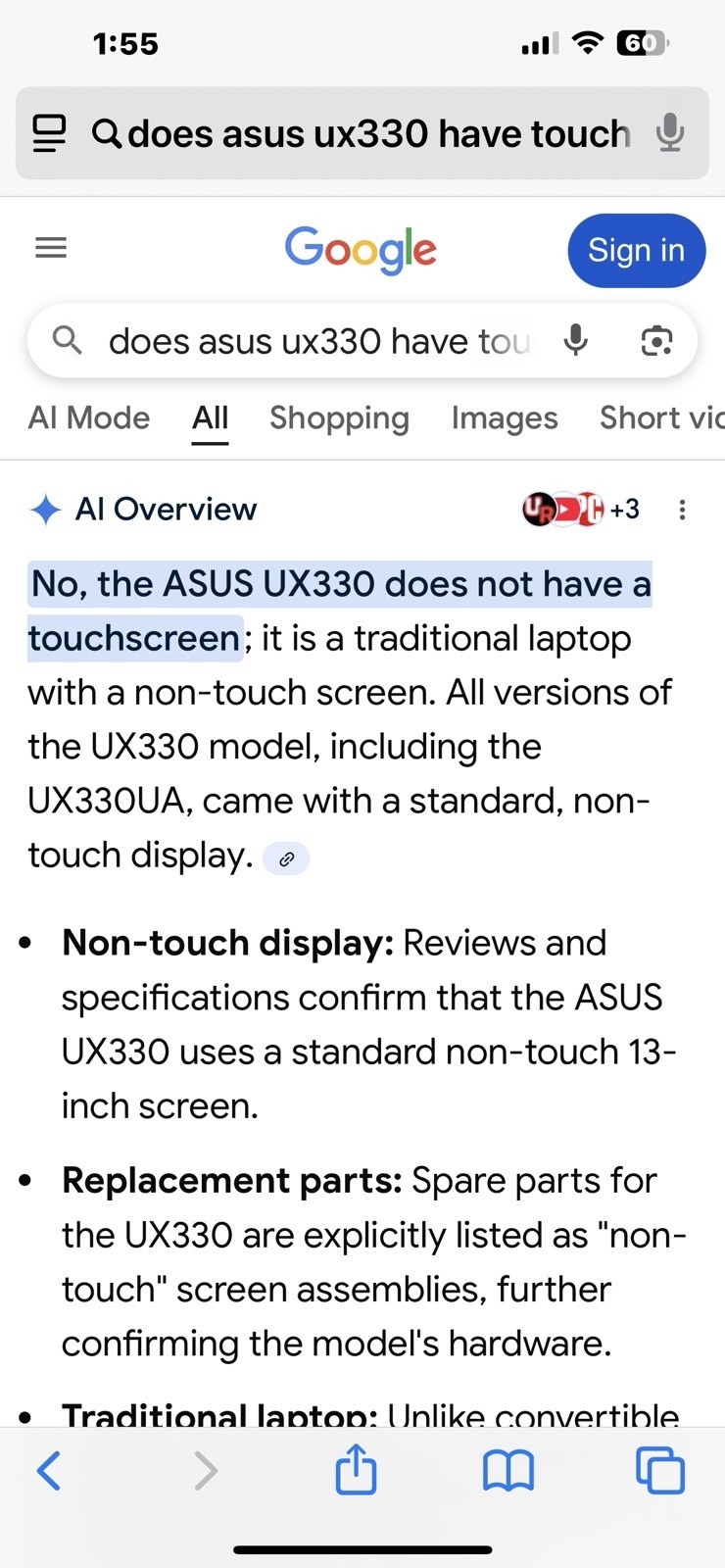 Asus ZenBook UX330UAR 13.3-inch QHD+ Ultra-Slim,Harman Kardon,25H2 Latest Win 11