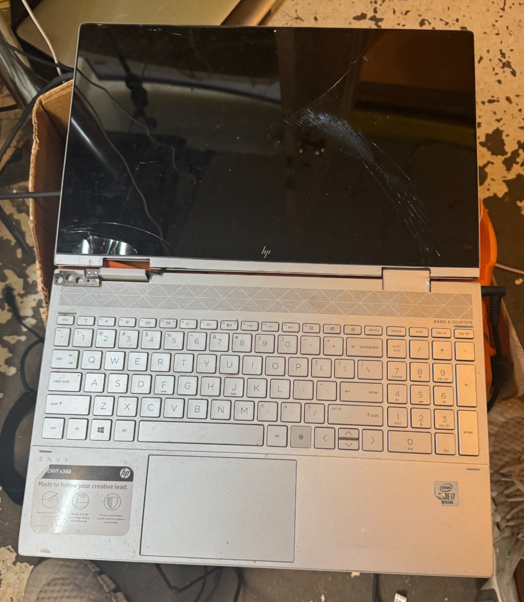 HP ENVY x360 15m-ed0023dx Intel Core i7 10th Gen Laptop for Parts/Repair #5005