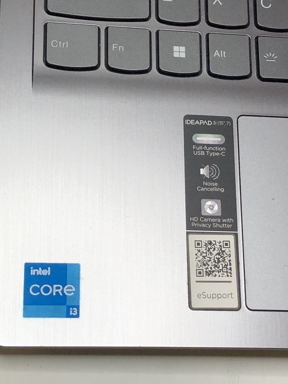 CASE ONLY – CRACKED SCREEN – NO MOTHERBOARD – Lenovo Ideapad 3 15IAU7