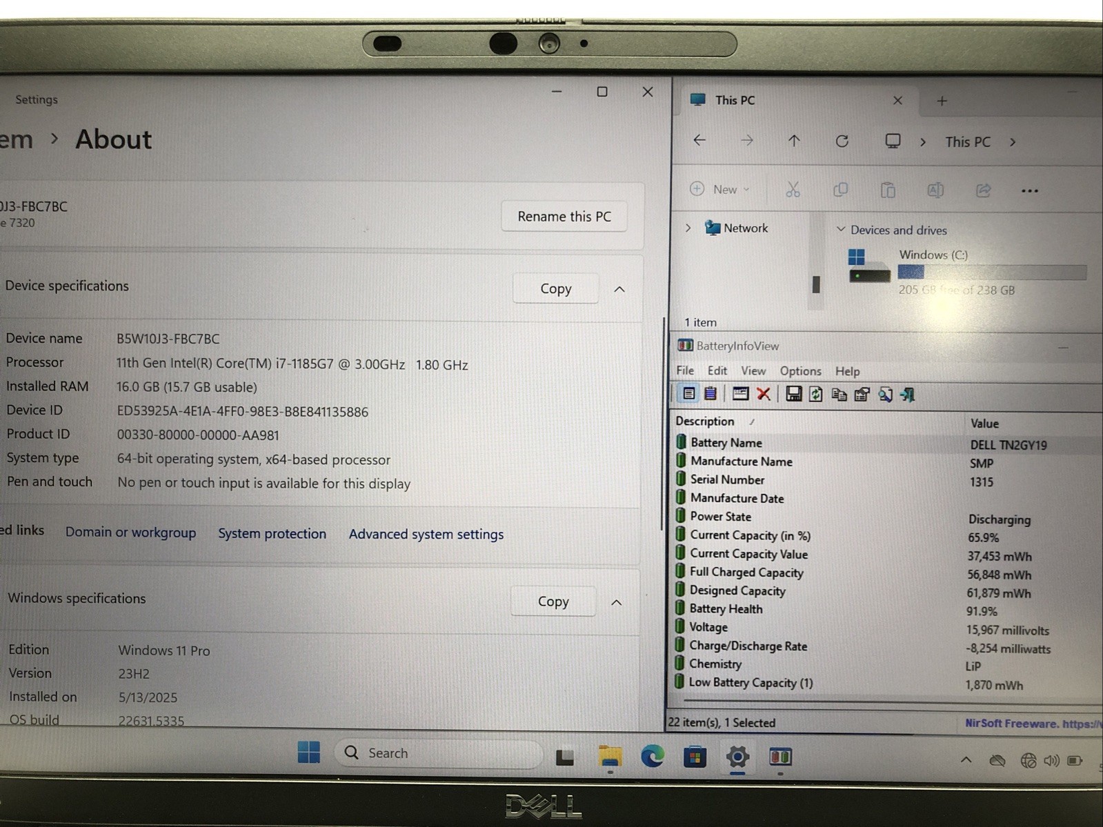 Dell Latitude 7320, Intel Core i7-1185G7 @3.00Ghz, 16GB RAM, 256GB SSD, W11Pro