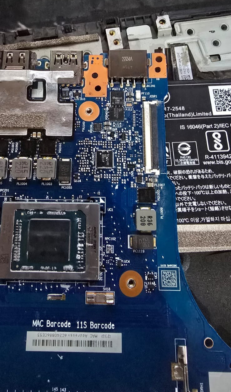 Lenovo Legion 5 15ACH6 Ryzen 7 5800H RTX 3050 Ti 32GB 165Hz + 512GB SSD – PARTS