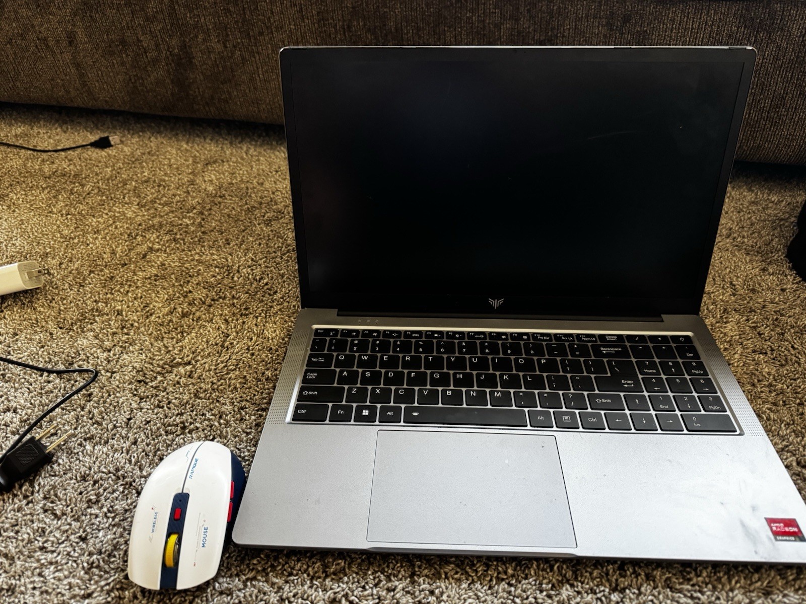 AMD Ryzen 16.1-inch Silver Laptop with Charger, Accessories, Cooling Pad