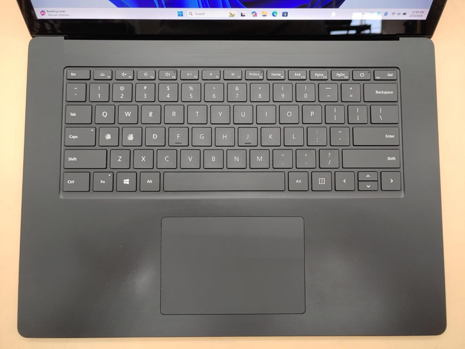 Microsoft Surface Laptop 4 15″ i7-1185G7 8GB 512GB Win11Pro *NO A/C* *WORN KEYS*