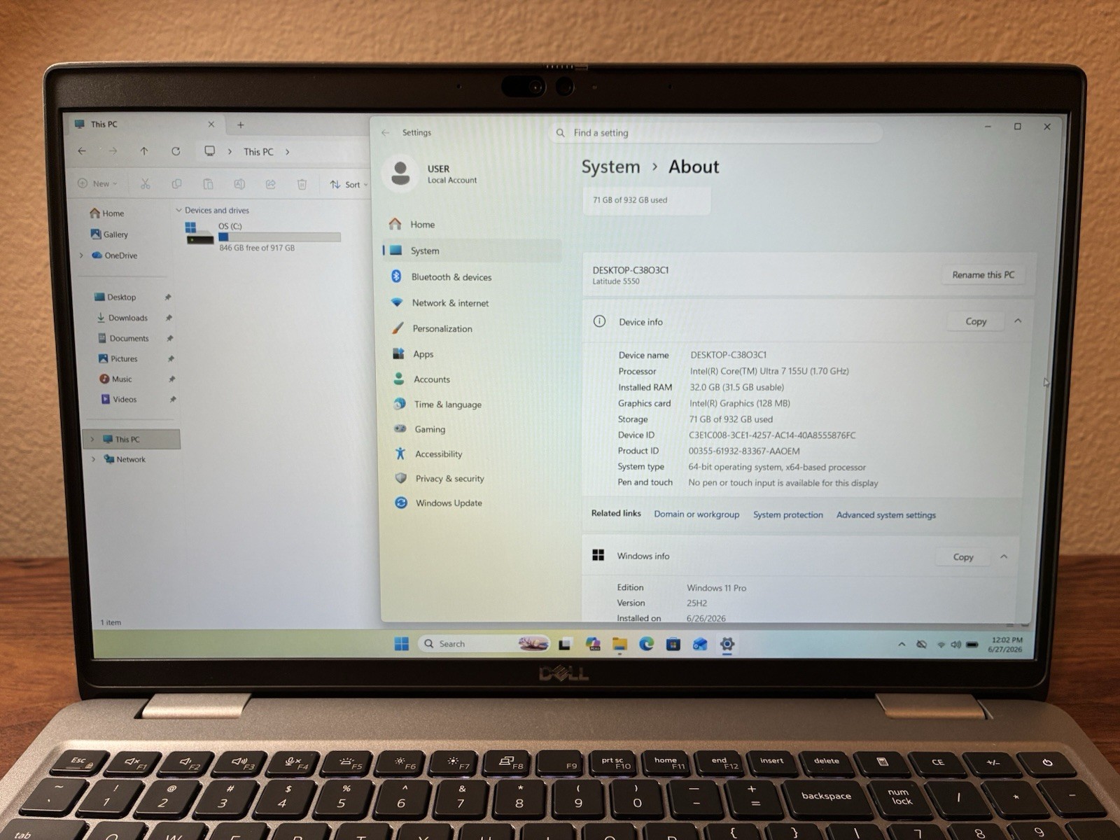 DELL Latitude 5550 Laptop Ultra 7 32GB RAM 1TB SSD 15.6” FHD WIN 11 W/AC!