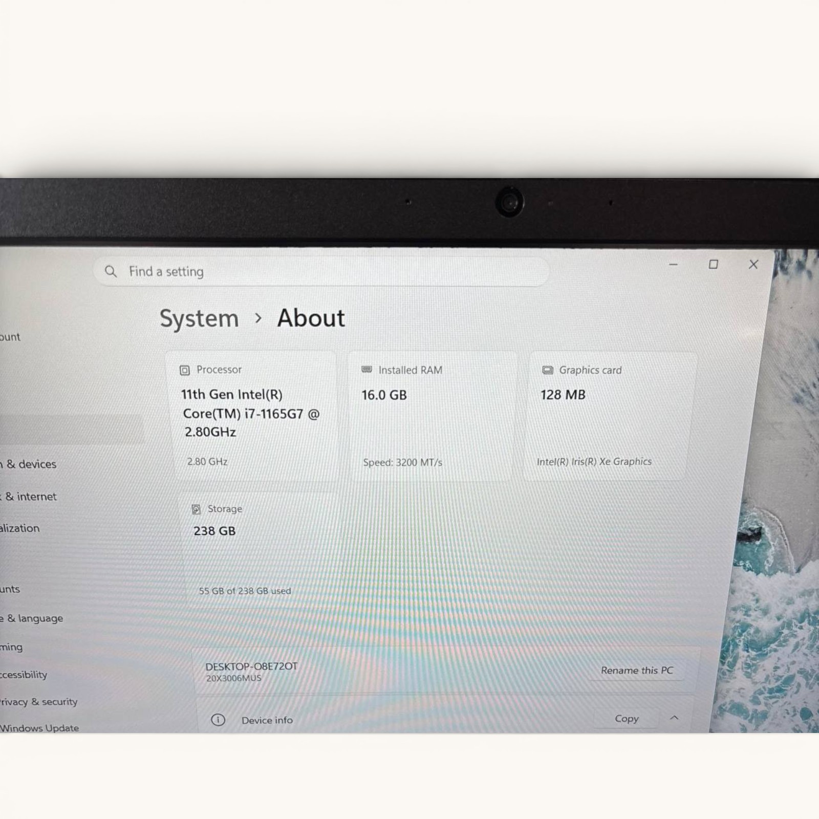 Lenovo ThinkPad L15 Gen 2 i7-1165G7 16GB RAM 256GB SSD Win 11 Home