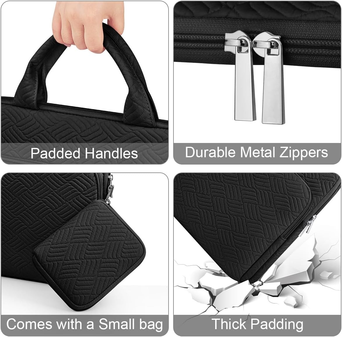 Water-Resistant Laptop Case for 15.6 16 inch MacBook Air/Pro, Dell XPS, HP, Leno