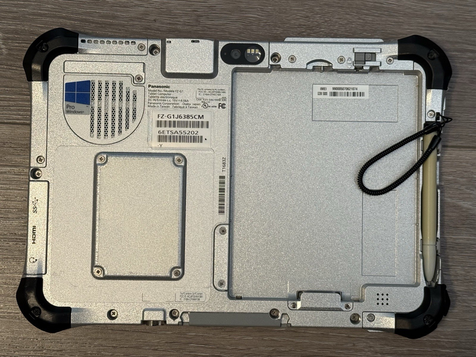 Bios Lock Panasonic Toughpad FZ-G1 10.1″ Core i5 8GB RAM 128gb SSD Ethernet
