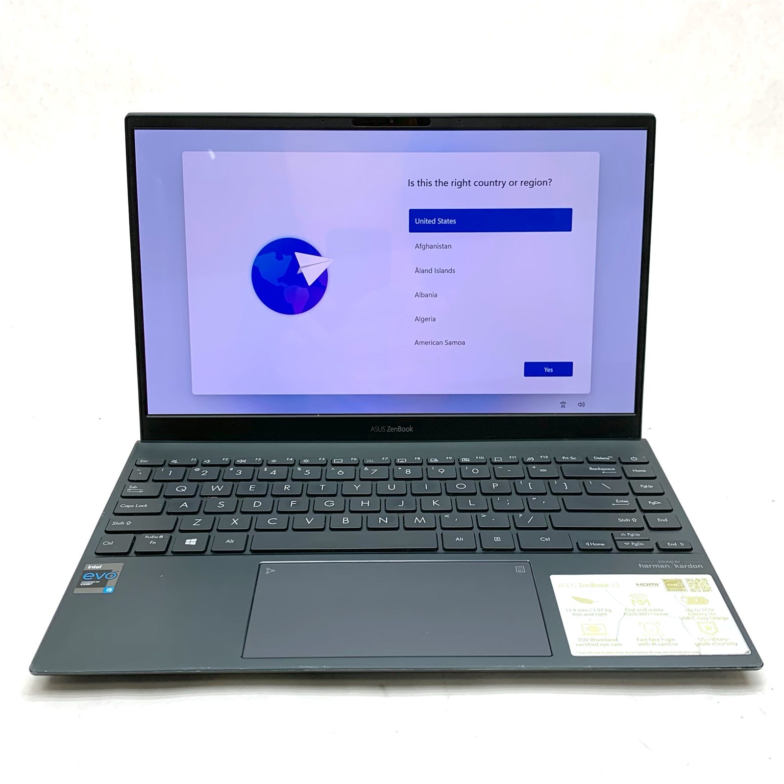 Asus Zenbook UX325E 13.3″ FHD Intel Core i5-1135G7 2.40GHz 8GB 256GB NVMe Win 11