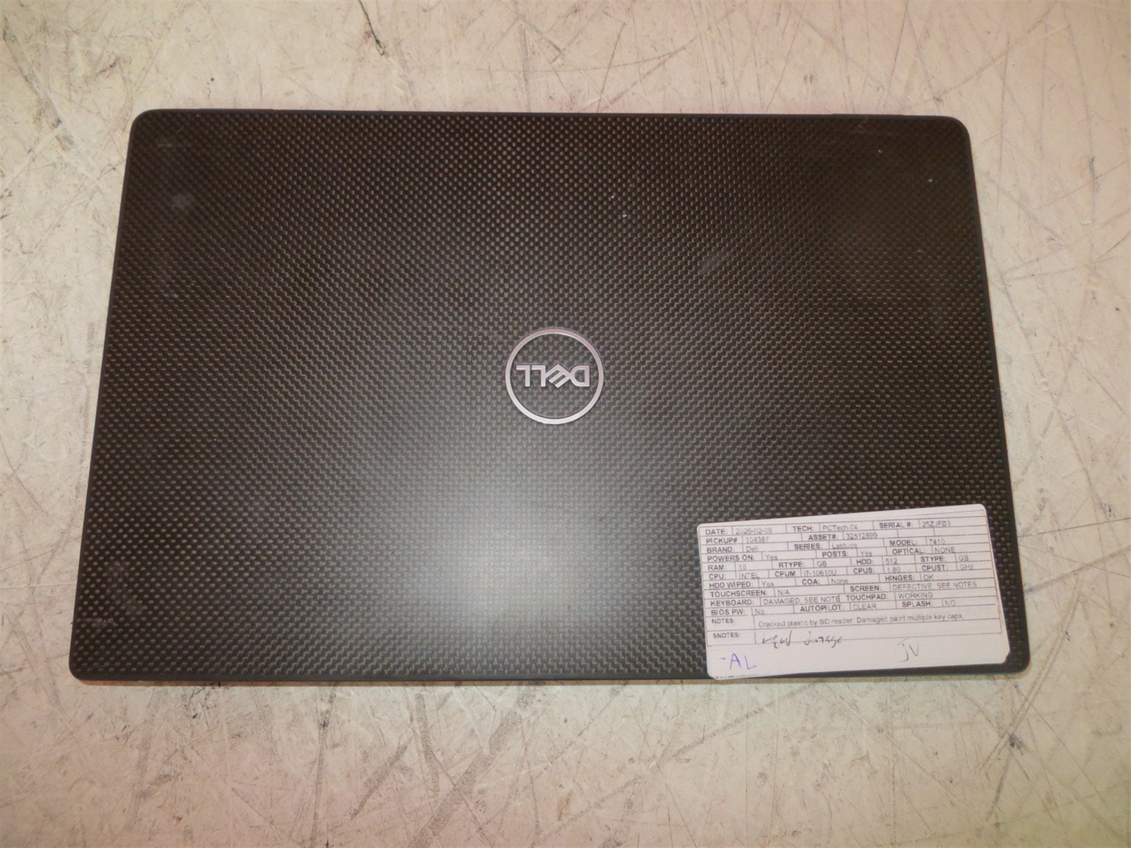 Dell Latitude 7410 Laptop i7-10610U 1.8GHz 16GB 512GB Read Description 155735