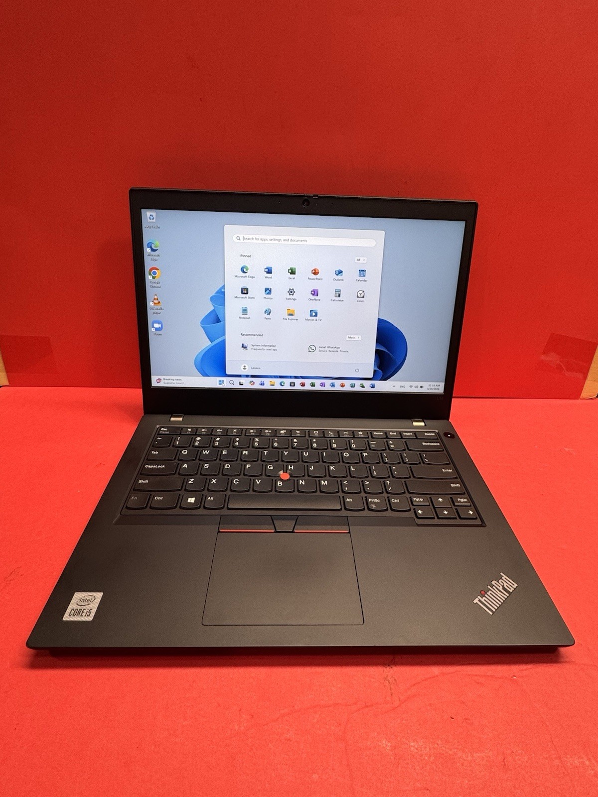 Lenovo ThinkPad L14 14″FHD 10th i5- 1.6GHz 16GB 256GB SSD Windows 11pro