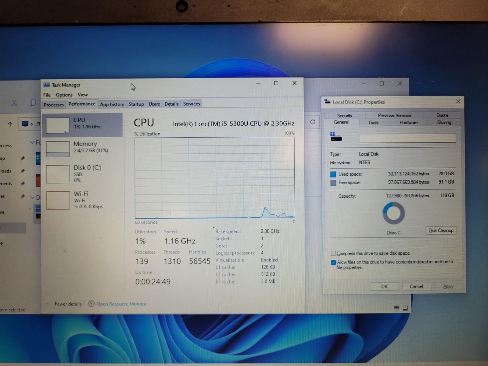 Lenovo ThinkPad T450s 14″ i5-5300u 2.3ghz 8gb ram 128gb ssd w11p USED PCOA83QD
