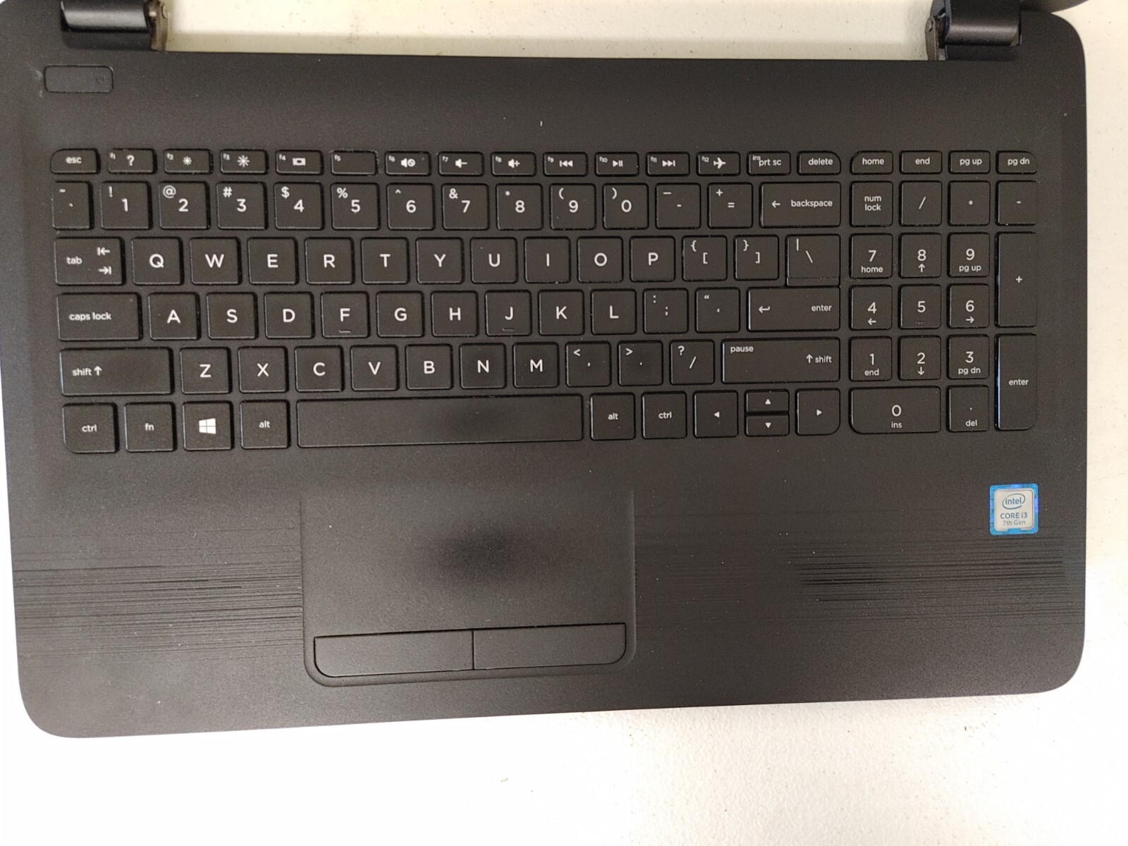 HP Notebook Core i3-7100U@ 2.40GHz, NO RAM , NO HD for parts