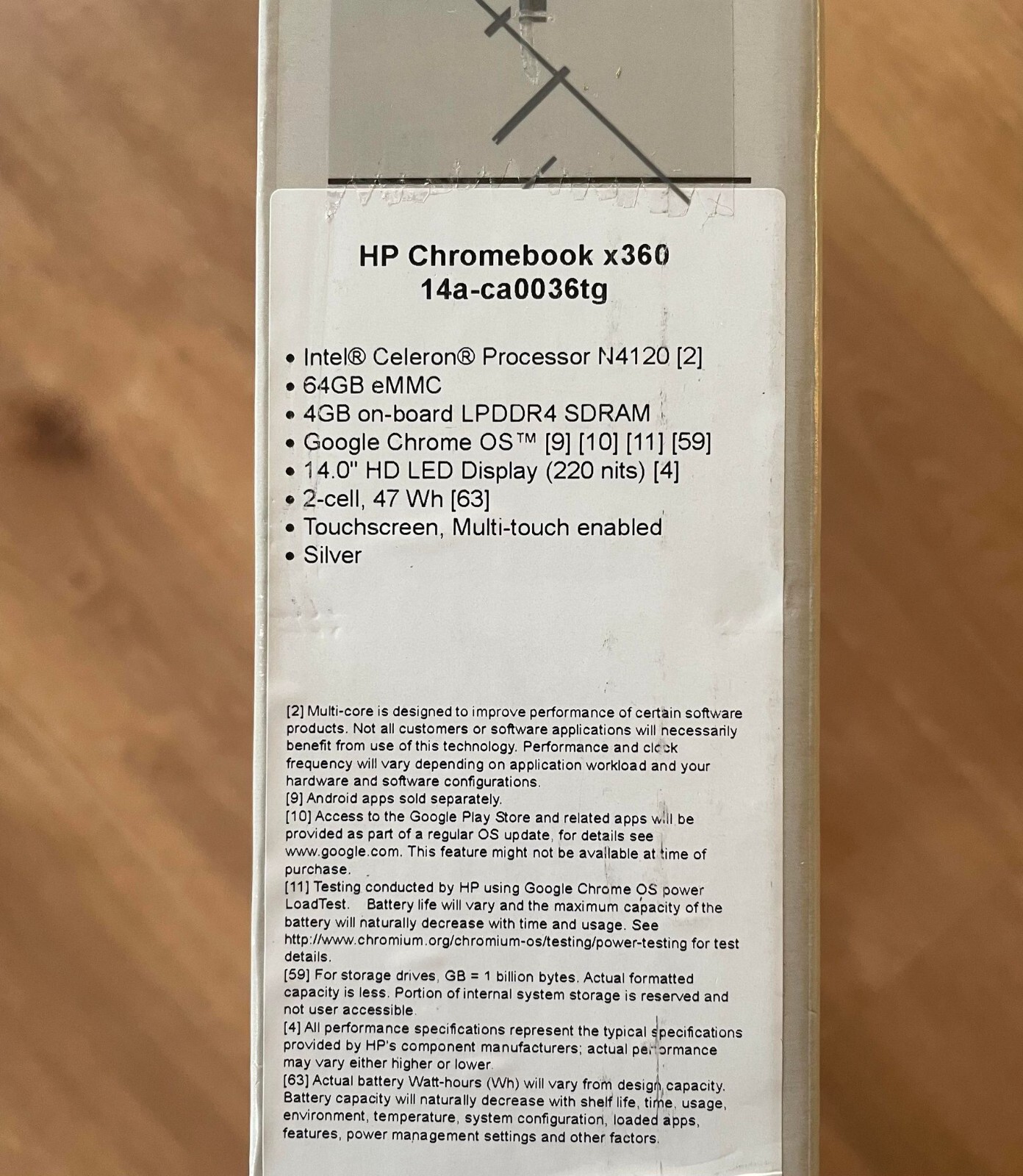 HP CHROMEBOOK x360 14″ CONVERTIBLE 2-in-1 – 64GB eMMC, INTEL 1.1GHz, 4GB RAM NEW