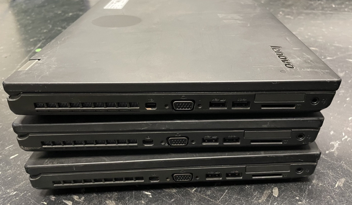 Lot of 3 Lenovo ThinkPad T540p I5-4200m 2.50GHz 16GB No DRIVE/OS *SOLD AS-IS