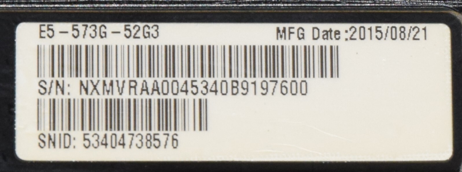 DEAD JUNK Acer Aspire E5-573 N15Q1 E5-573G-52G3 15.6″ Incomplete AS IS Parts