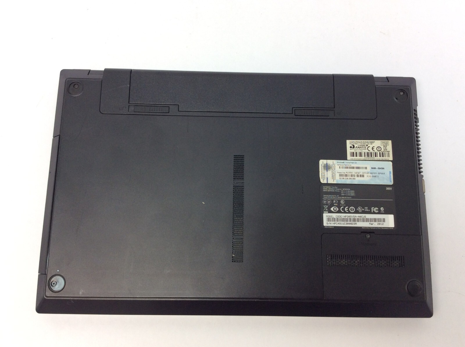 Untested Samsung Win 7 Quad Core AMD Radeon A6 Vision Notebook Laptop NP305V5A