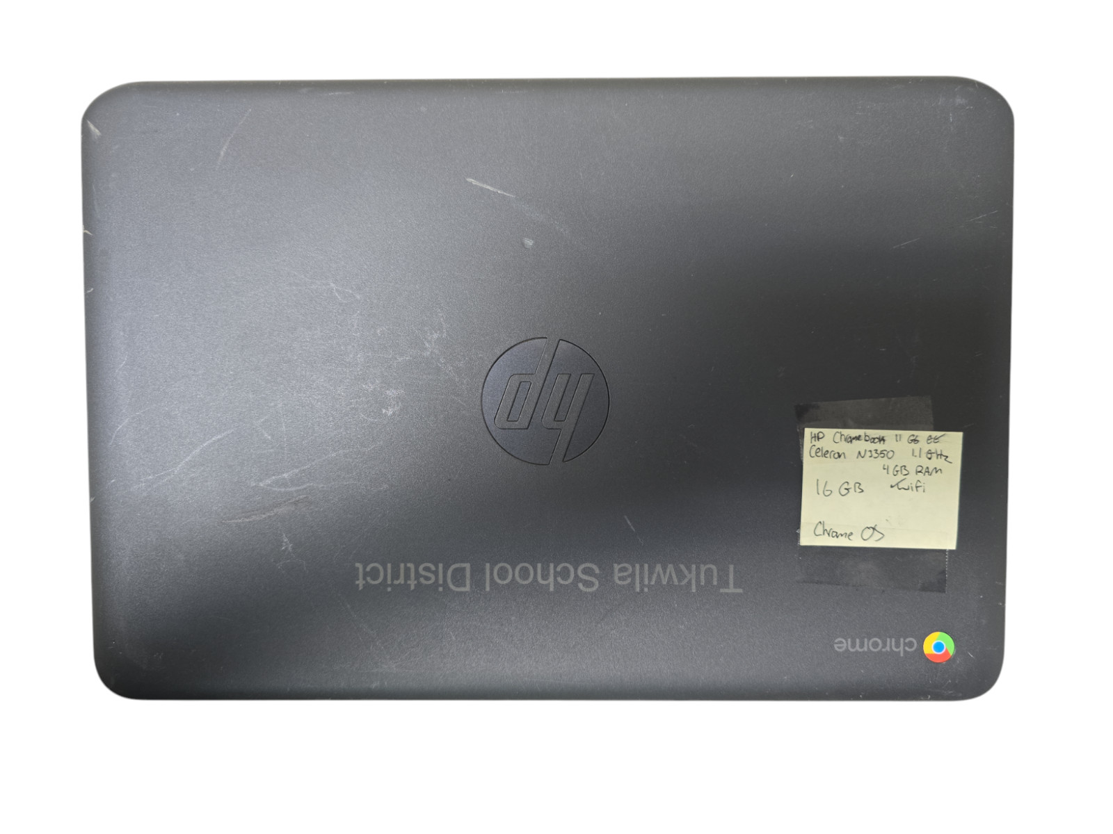 HP Chromebook 11 G6 EE Celeron N3350 1.1GHz 16GB HDD 4GB Ram ChromeOS Tested