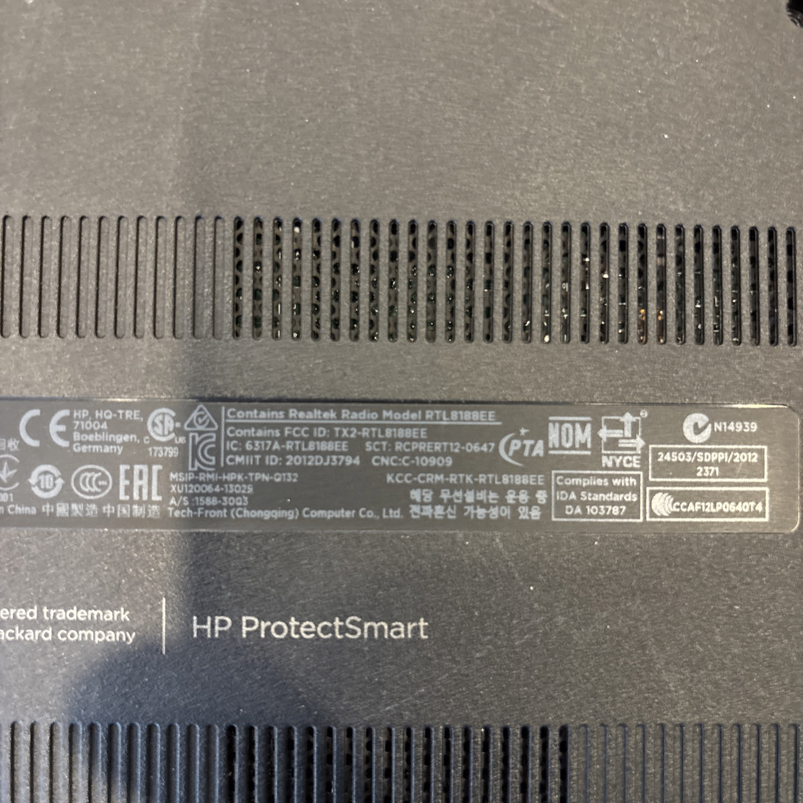 HP Notebook 15.6″ RTL8188EE Laptop FOR PARTS
