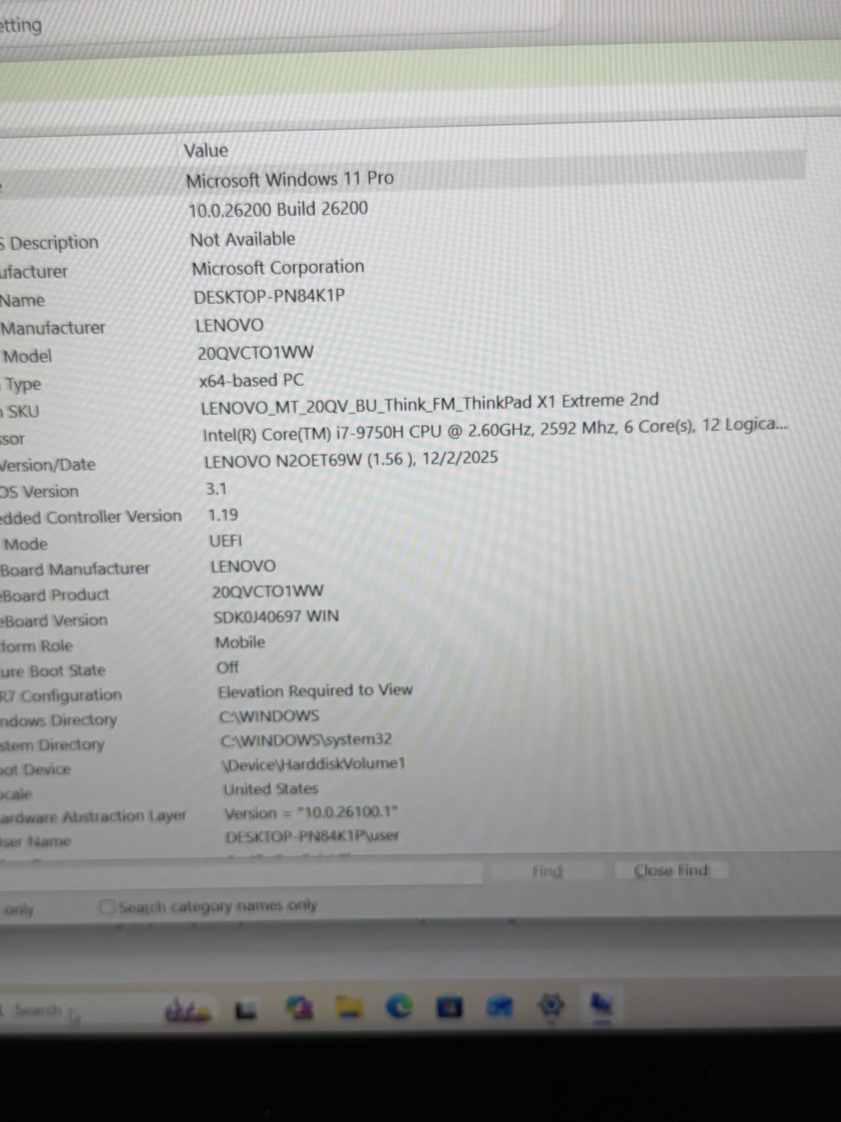 Lenovo ThinkPad X1 Extreme Gen 2 15 FHD i7-9750H 32GB 1TB NVME. Nvidia GTX 1650