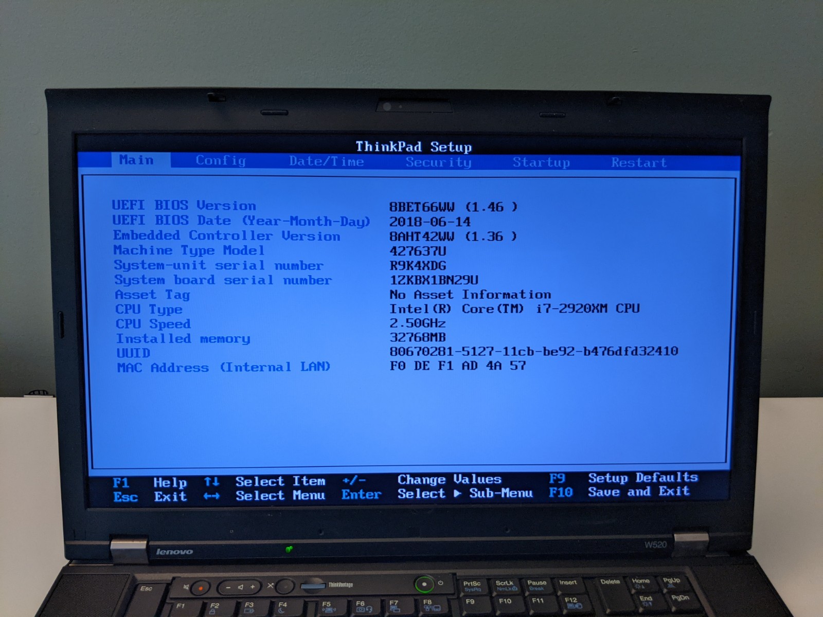 Lenovo ThinkPad W520 15.6” Laptop i7 Extreme 32GB RAM 500GB SSD Win 10 Pro