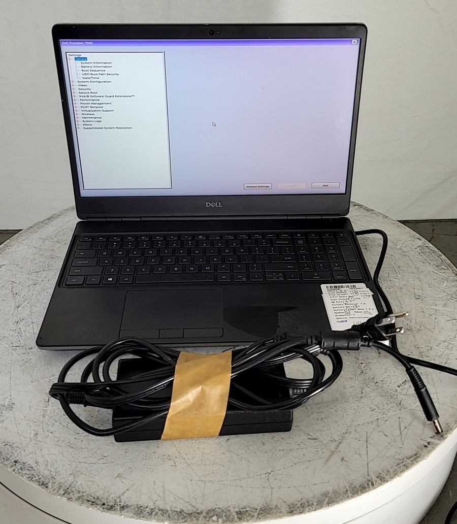 DELL PRECISION 7550 P93F 15.6″ Laptop Core I7-10750H 8GB 512GB SEE NOTES