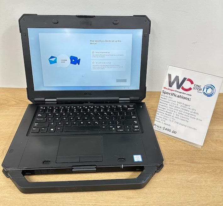 Dell Latitude 5420 Rugged, Core i5 8350U, 16GB DDR4, UHD Graphics, 512GB SSD 14″
