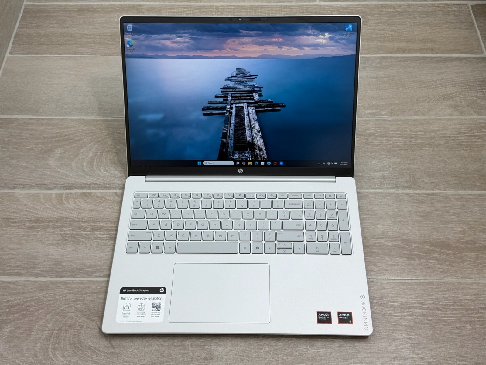 HP OmniBook 3 16″ WUXGA Touch Laptop AMD Ryzen 5 40 16GB RAM 256GB NVMe Win-11
