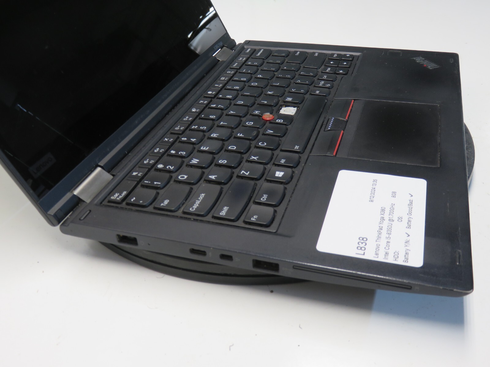 Lenovo ThinkPad Yoga X380 Intel Core i5-8350U 1.7 GHz 8GB NO HDD