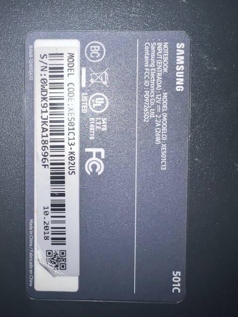 Samsung XE501C13-K02US 11.6 in. 4GB 32GB Notebook – Charcoal