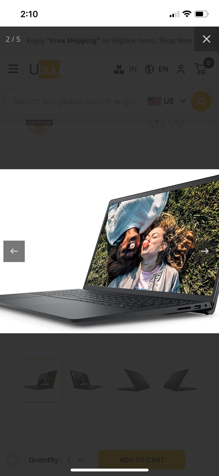 Dell Chromebook 11 3180 11.6″ (Intel Celeron 1.60GHz, 16GB eMMC, 2GB RAM) Laptop