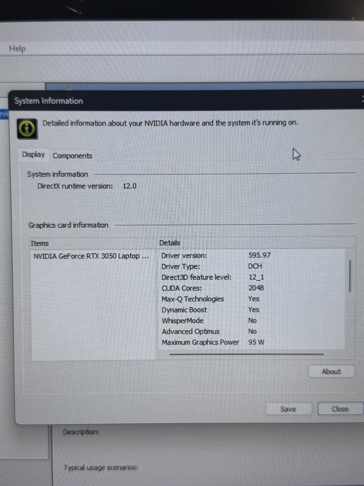 Acer Nitro 5 17.3 FHD 3.1 GHz i5-12500H 16GB 512GB SSD NVIDIA RTX 3050 Excellent