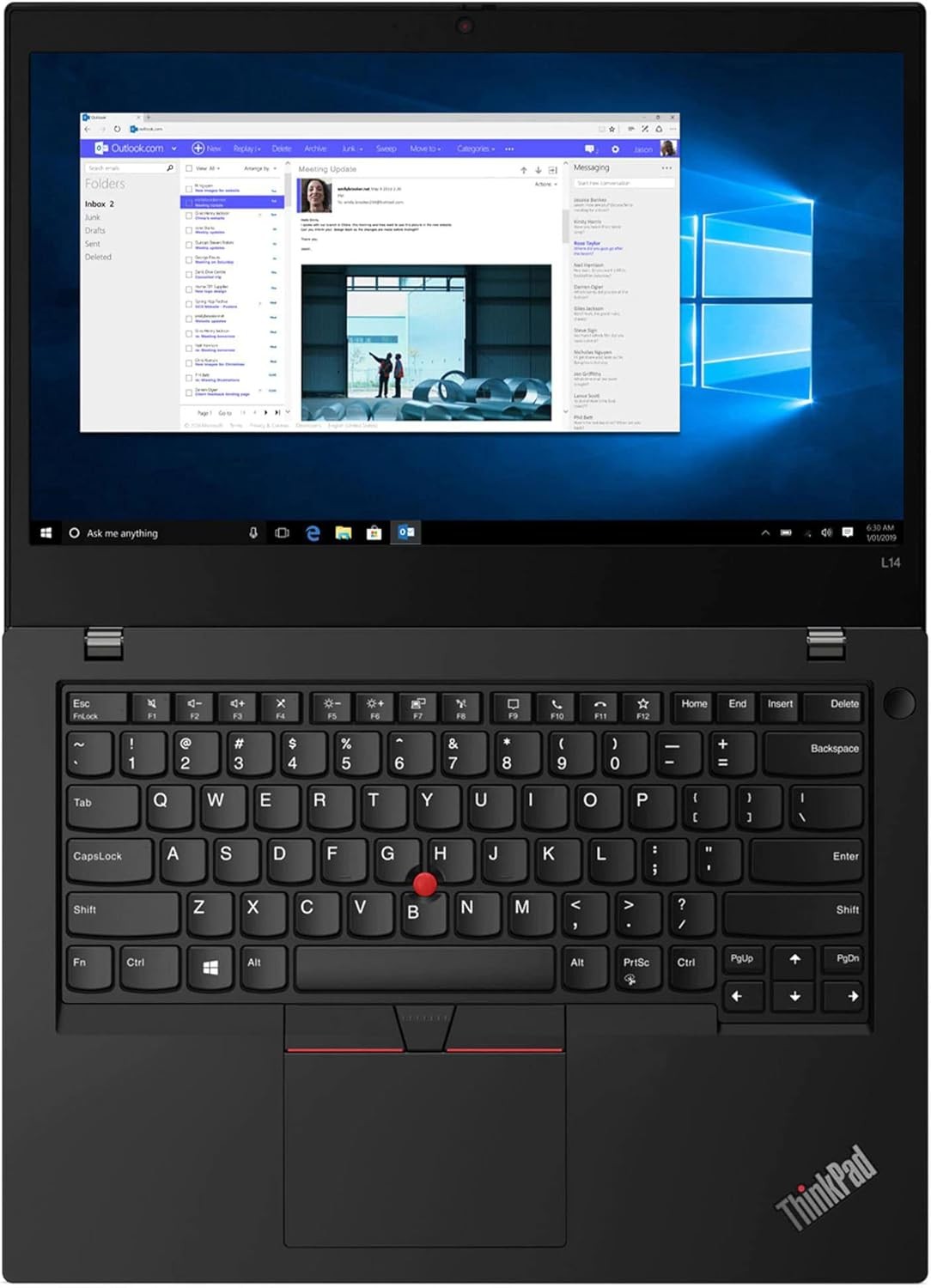 Lenovo ThinkPad L14 G2 14″ Intel Core i5 11th Gen 8GB 256GB Windows 11 Excellent