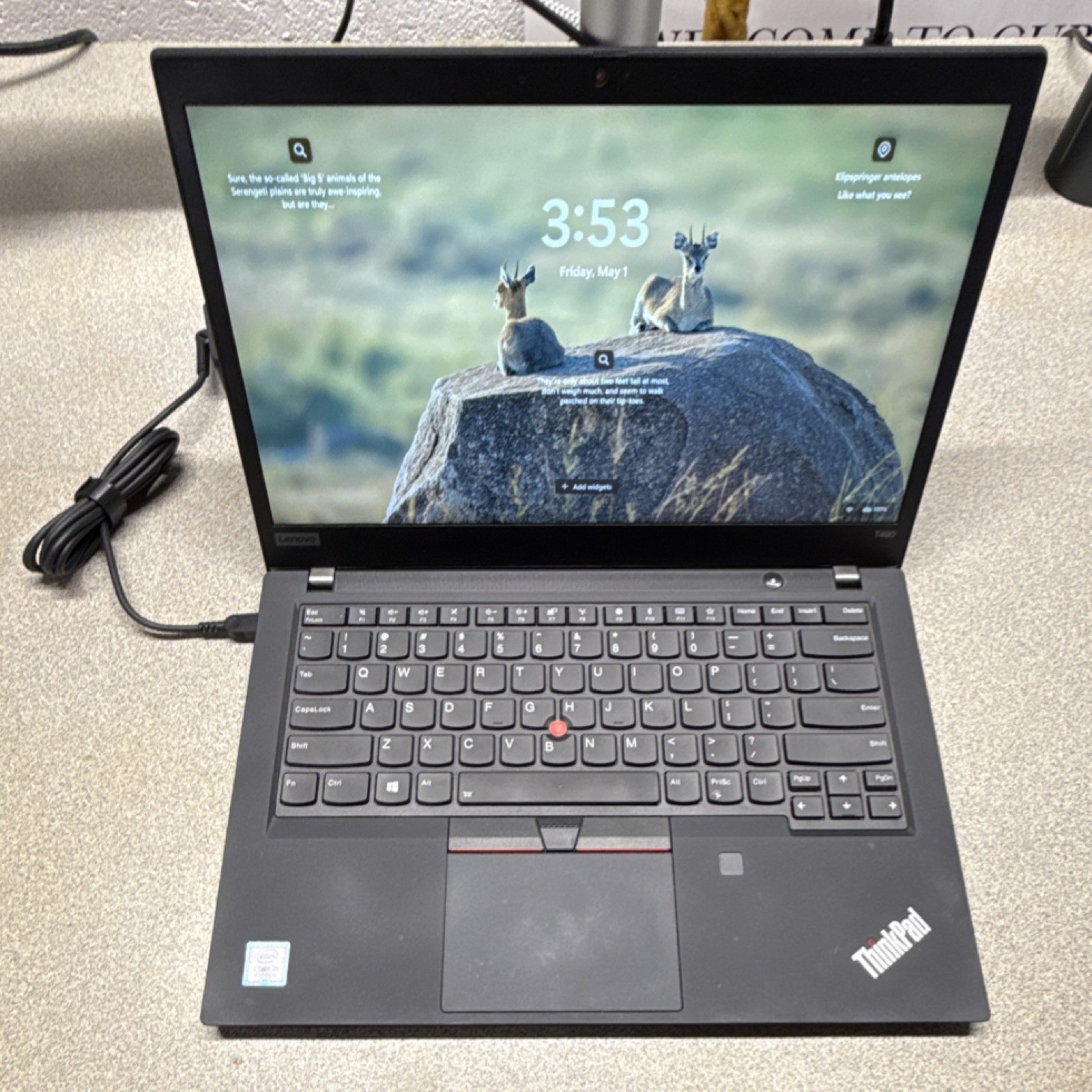 Lenovo ThinkPad T490 14″ Intel Core i5-8265U, 8GB RAM, 256GB Storage, Win 11 Pro