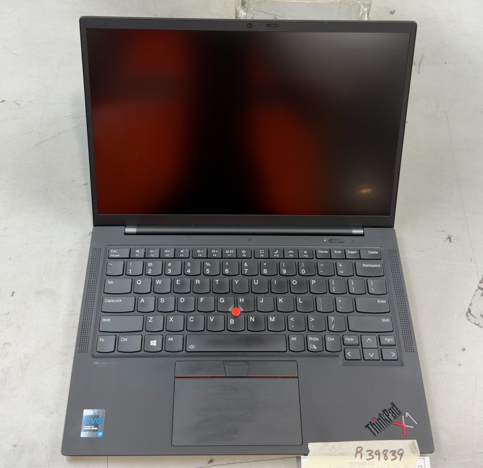 Lenovo Thinkpad X1 Gen 9 i7-1185G7 / 16GB RAM / NO SSD -RL6033
