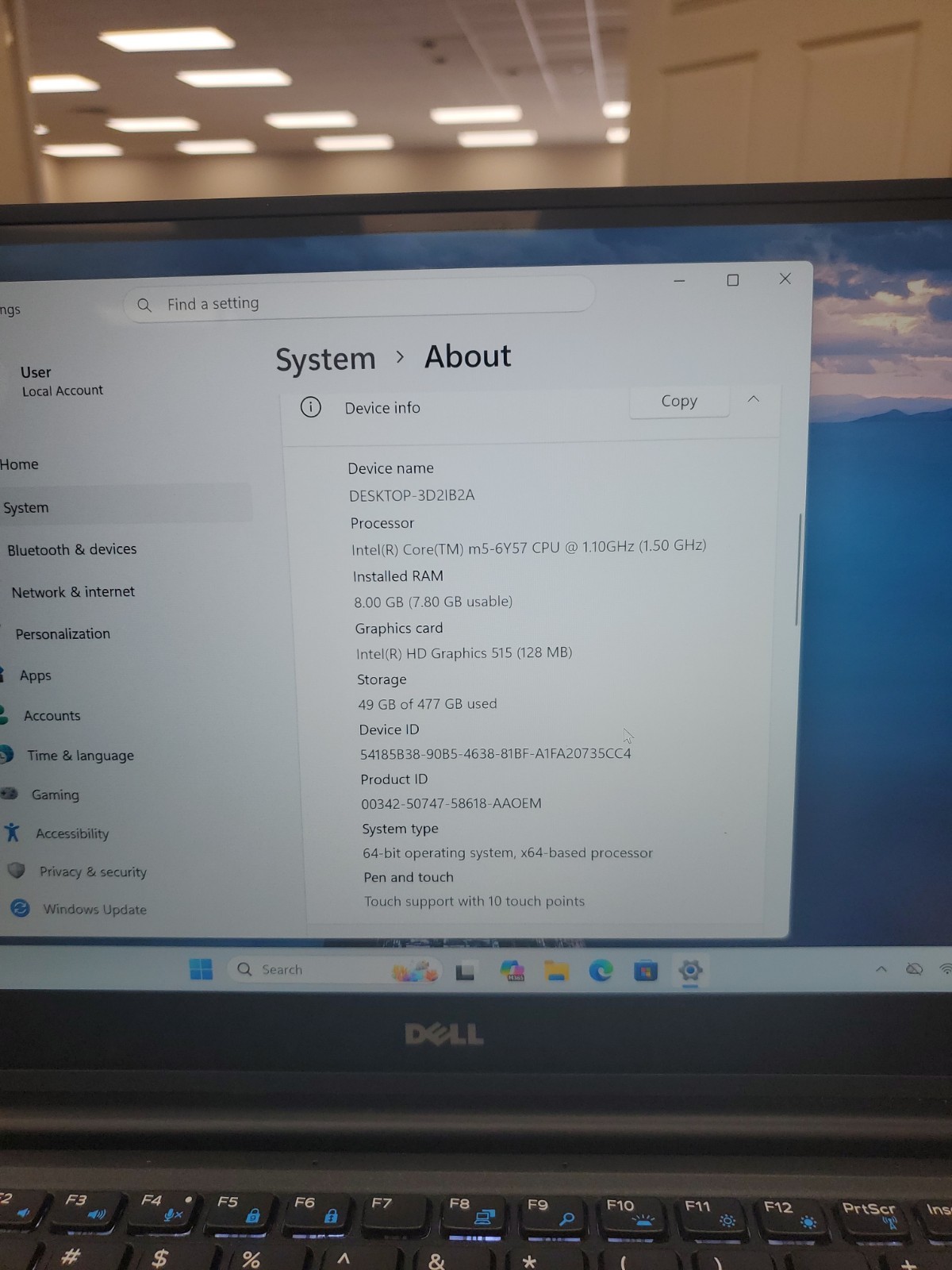 14″ Dell Latitude 7370 Laptop m7-6y75 8GB RAM 500GB SSD Win 11 Pro 060126-4