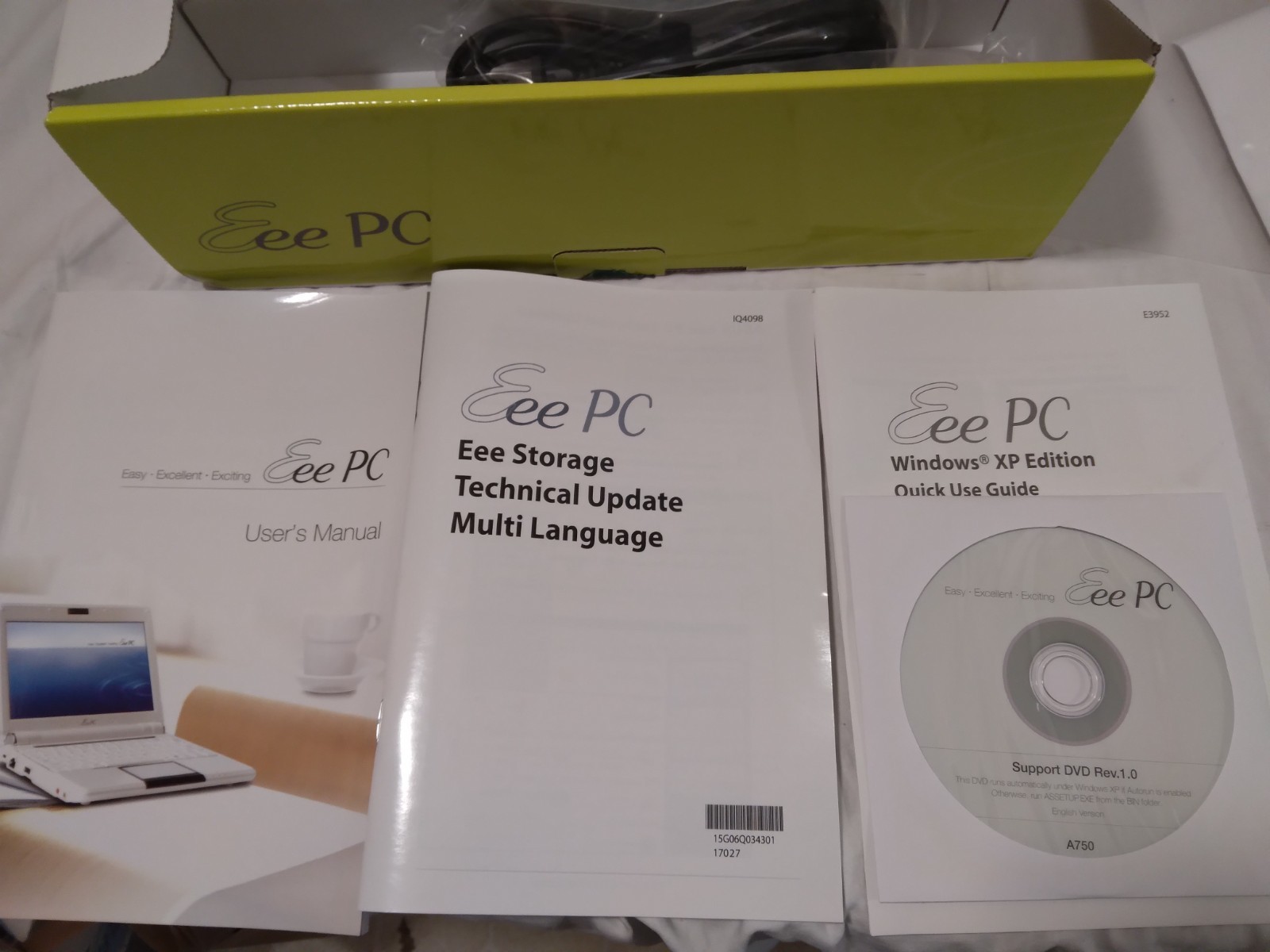 Asus Eee PC 1000HD – Open Box – Complete Kit – Sealed Charger – Untested